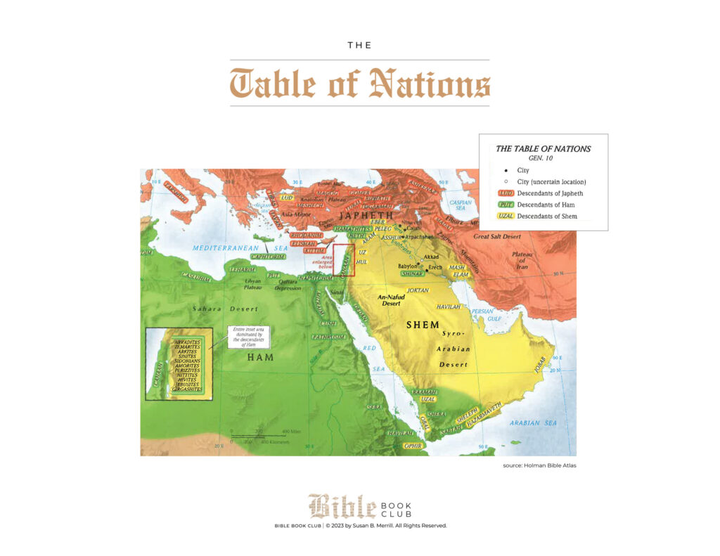 Table of Nations map